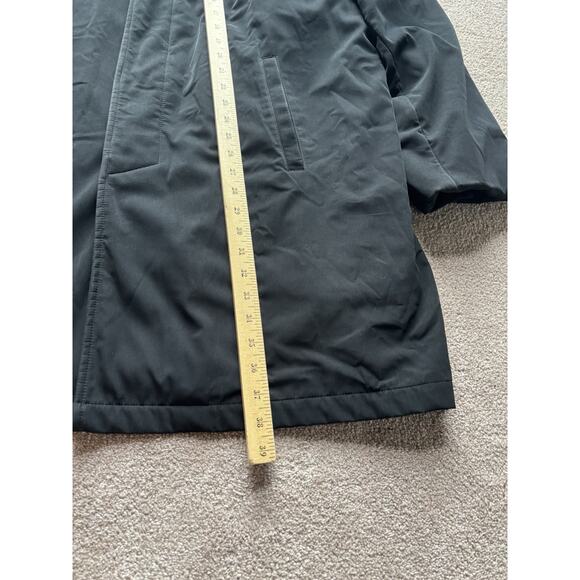 Ralph Lauren L Lined Overcoat Rain Coat Water Resistant Black Quality - Picture 6 of 8